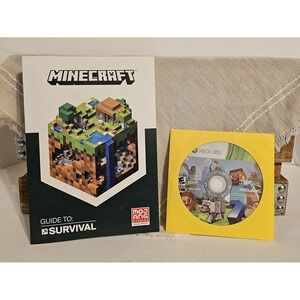 Minecraft Guide To Survival Mojang Paperback Book & XBox 360 CD